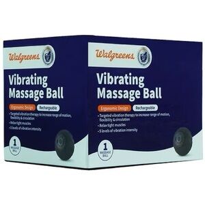 Walgreens - Vibrating Massage Ball 5 Intensity Levels Rechargeable - NIB